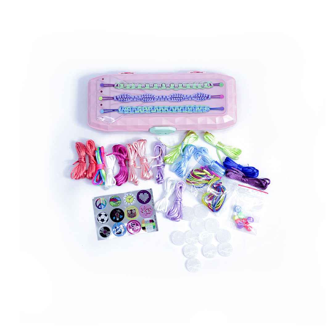 Braiding Bracelet Playset for Kids - Jewelry Making Kit for Girls