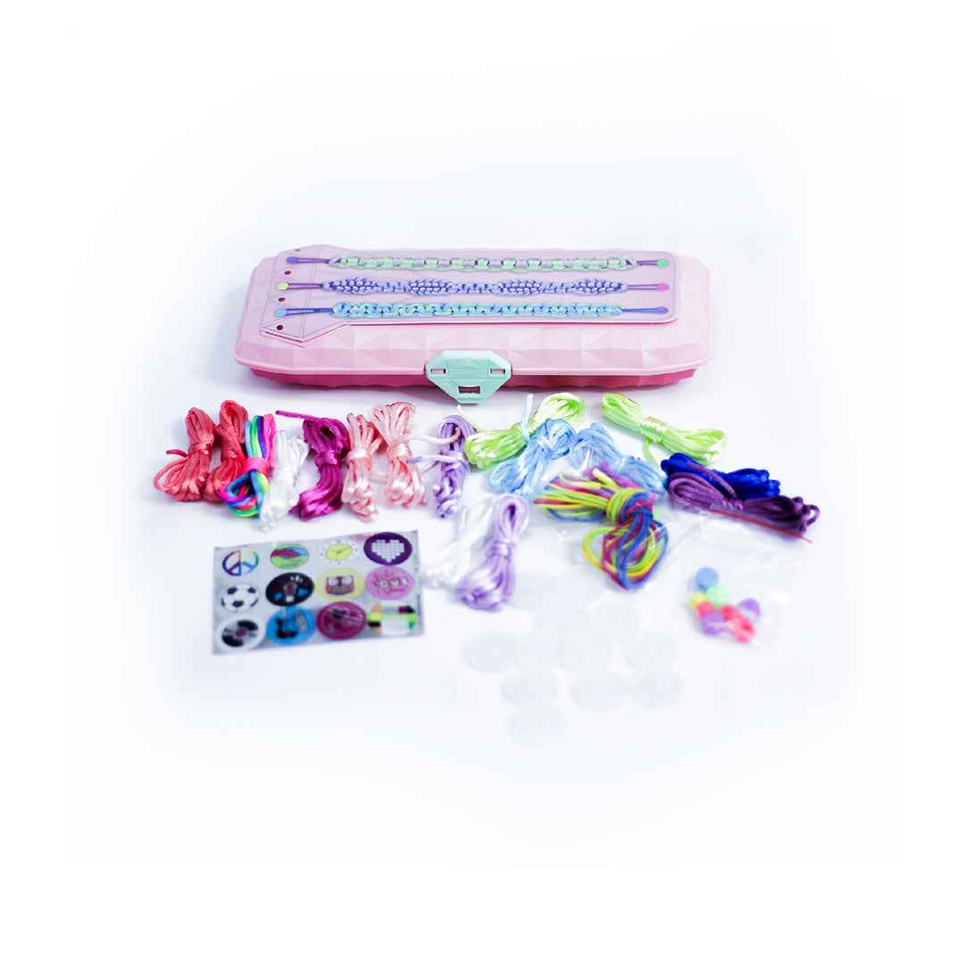 Braiding Bracelet Playset for Kids - Jewelry Making Kit for Girls