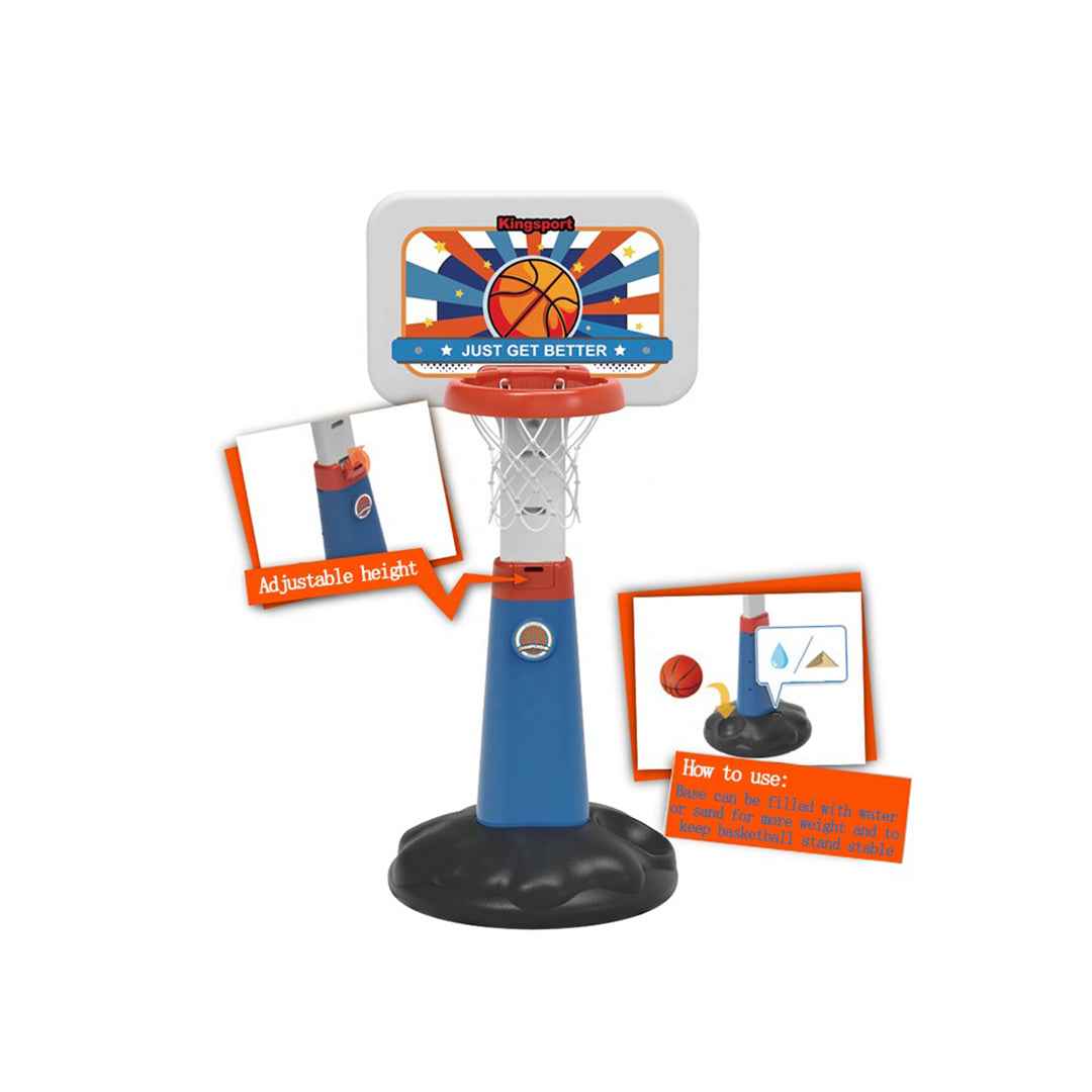 Children Indoor Outdoor Basketball Hoop Set | Adjustable Height Kids Sports Toy for Physical Development