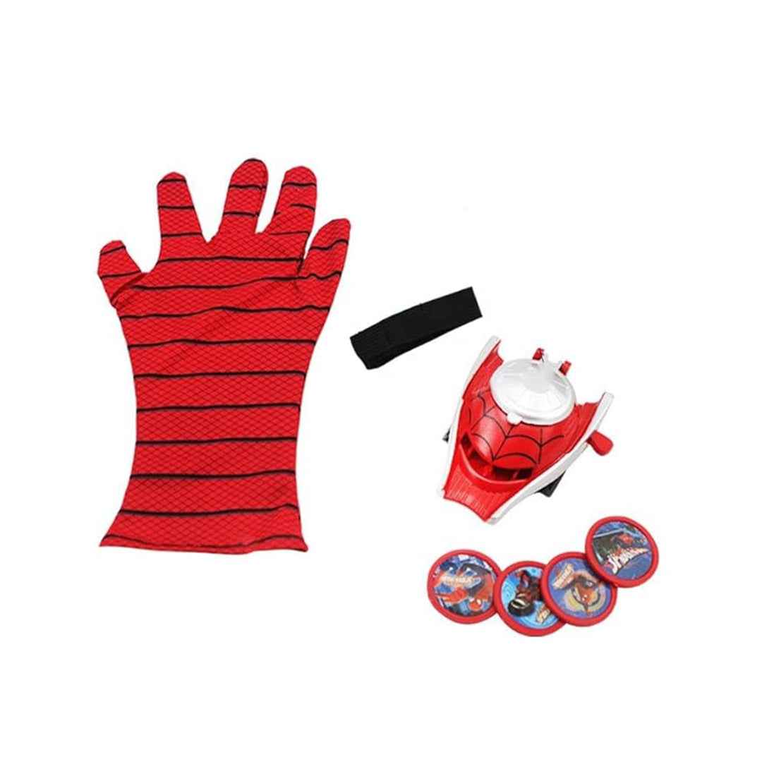 Spiderman Web Disc Shooter with Launcher and Glove - Fun Flying Disc Toy for Kids