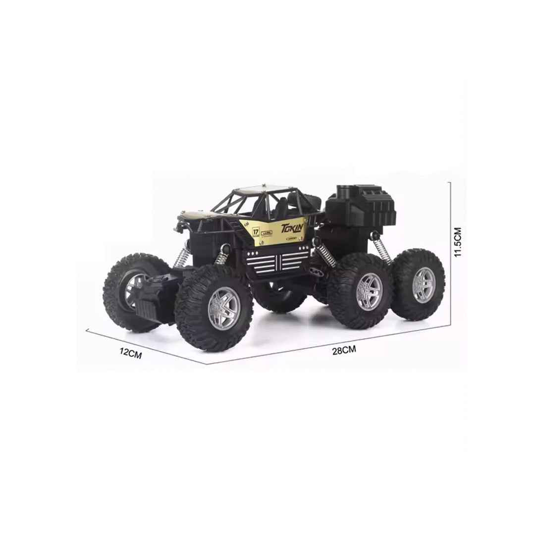 1:16 Scale Remote Control Alloy Spray Car - 6 Wheel Drive Off-Road RC Car for Kids