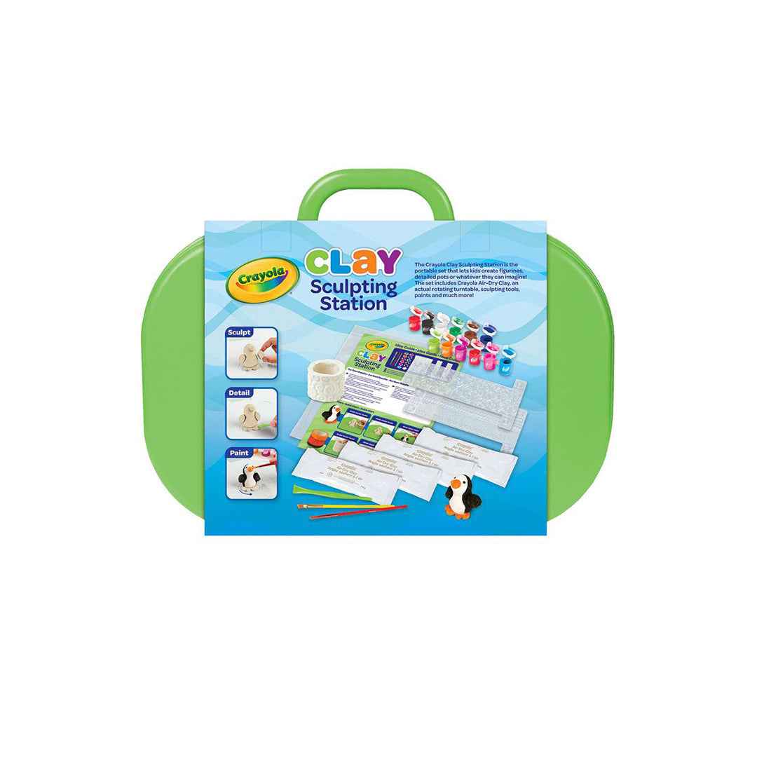 Crayola Clay Sculpting Station | Pottery Wheel & Clay Set for Kids