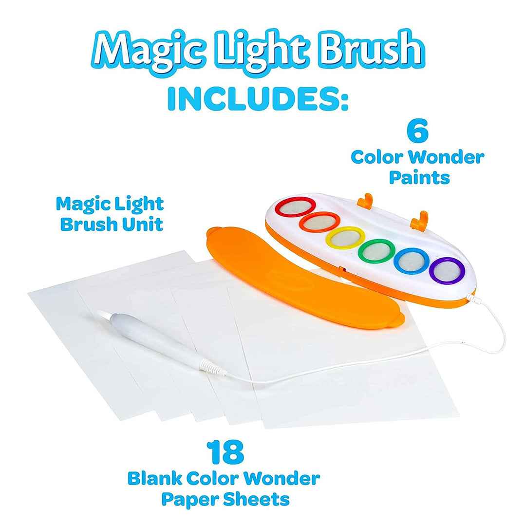 Crayola Color Wonder Magic Light Brush Kit | Mess-Free Painting & Sensory Toy