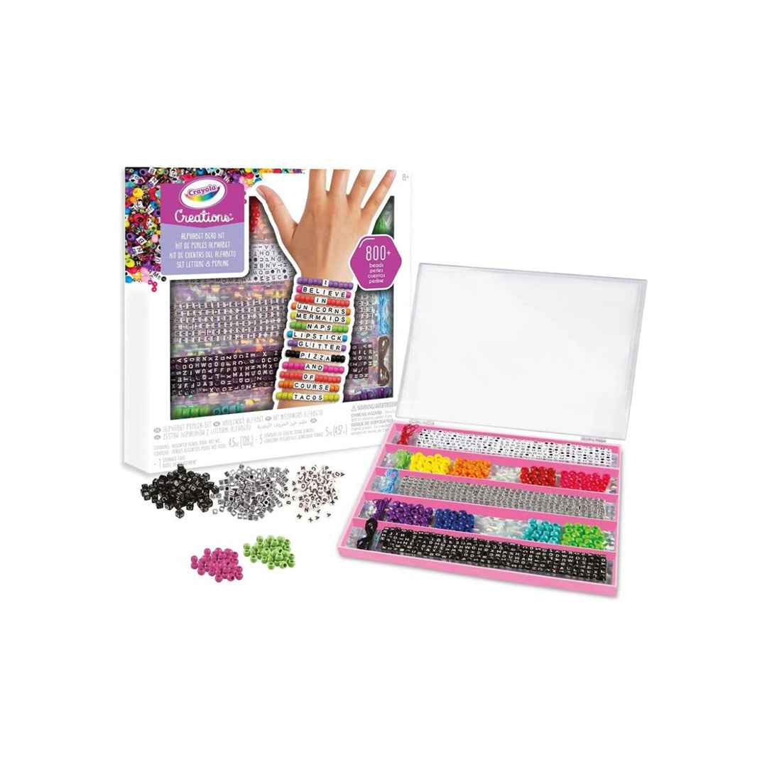 Crayola Creations DIY Bracelet Making Kit | 800+ Beads & Charms