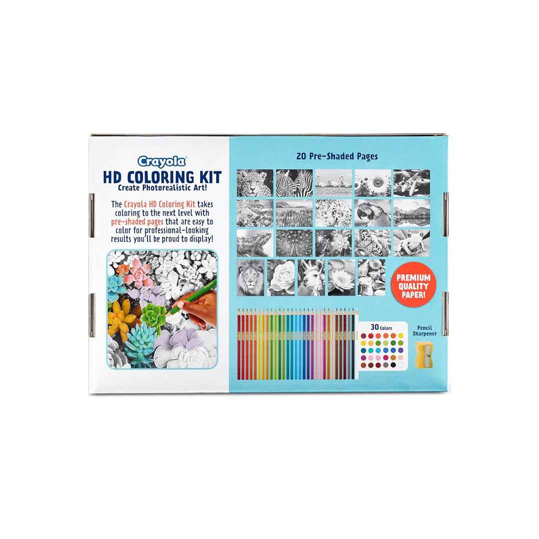 Crayola HD Coloring Kit | 40 Pencils & Shaded Pages