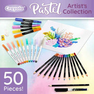 Crayola Pastel Colouring Kit | 50-Piece Art Set for Kids