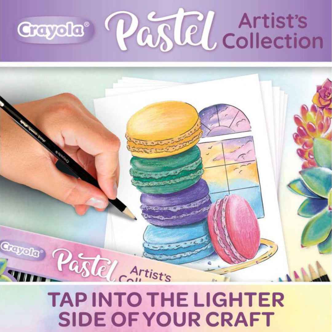 Crayola Pastel Colouring Kit | 50-Piece Art Set for Kids