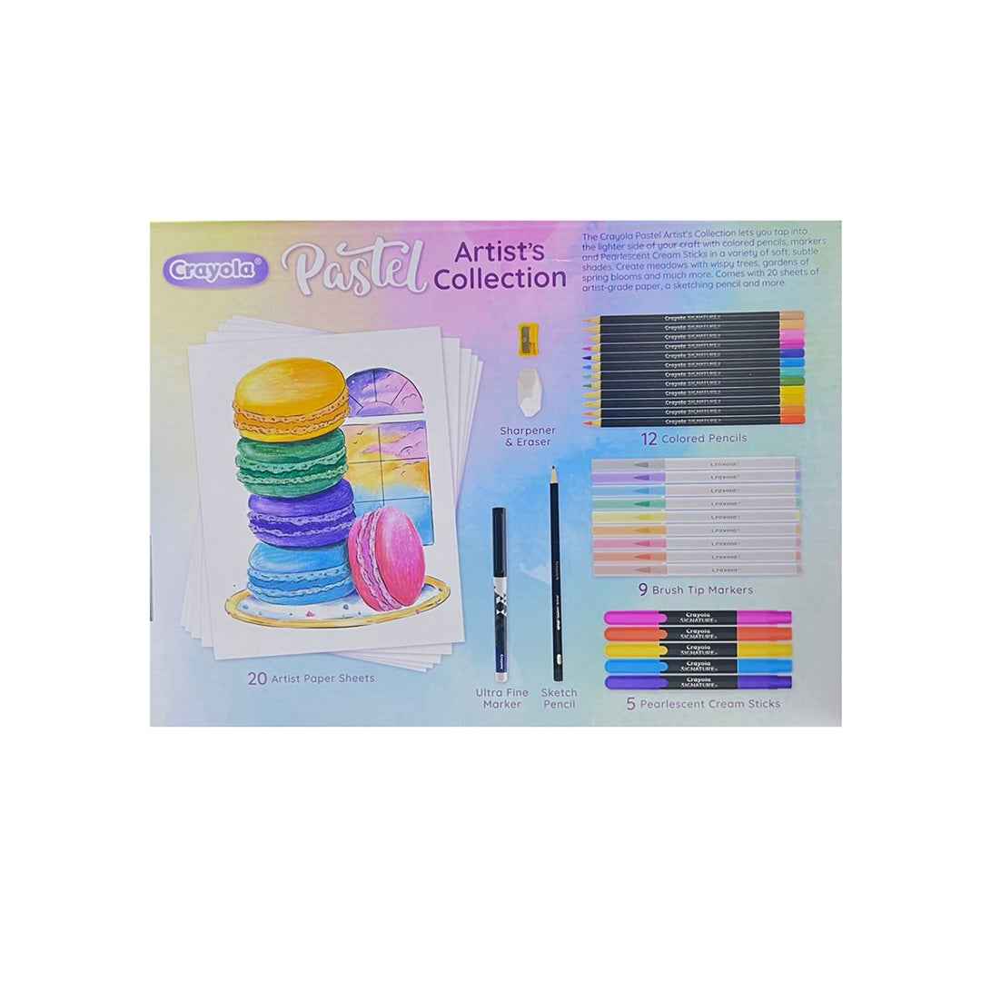 Crayola Pastel Colouring Kit | 50-Piece Art Set for Kids