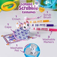 Crayola Scribble Scrubbie Pets Mermaid Playset | Washable Mermaid Toy