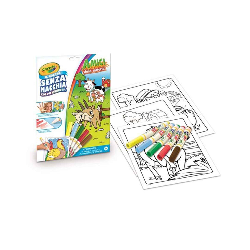 Crayola Wonder Set Animal Friends | Mess-Free Coloring Book for Kids & Toddlers