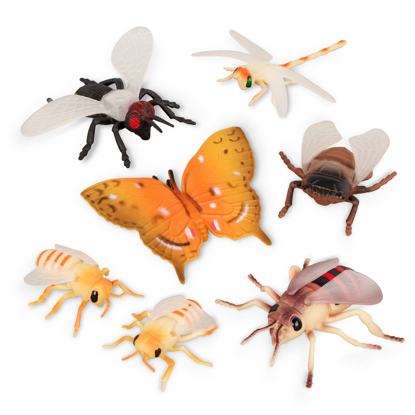 Terra Critters and Crawlers Playset - 60 Piece Animal & Insect Toy Set for Kids - Toyspry