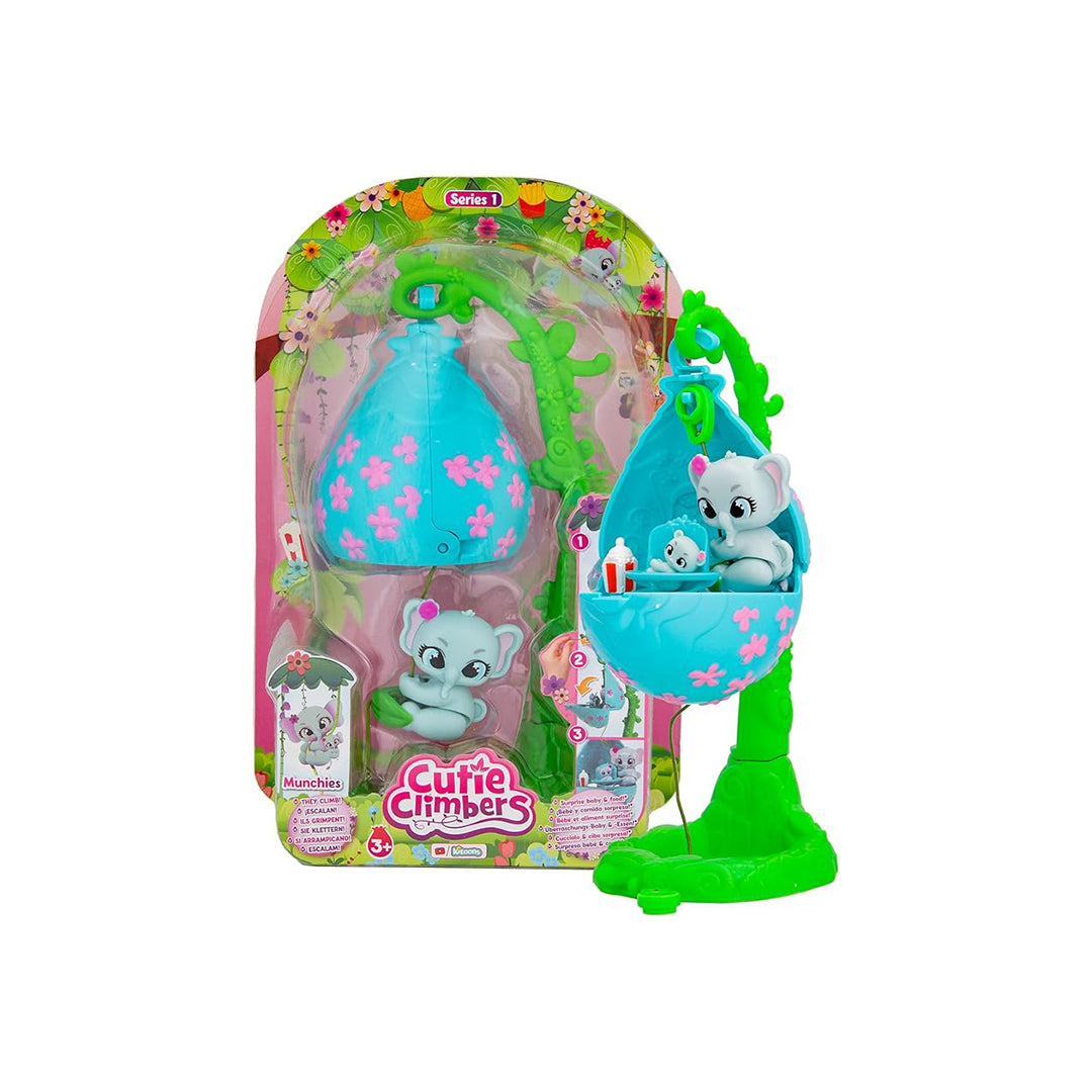 Cutie Climbers S1 Family Pack -  Collectible Animal Figures with Playsets for Kids - Toyspry