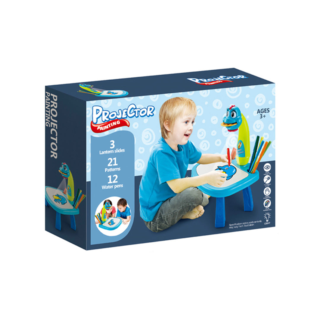 Dinosaur projector drawing toy with Drawing Table -  Kids Learning to Draw Art Kit