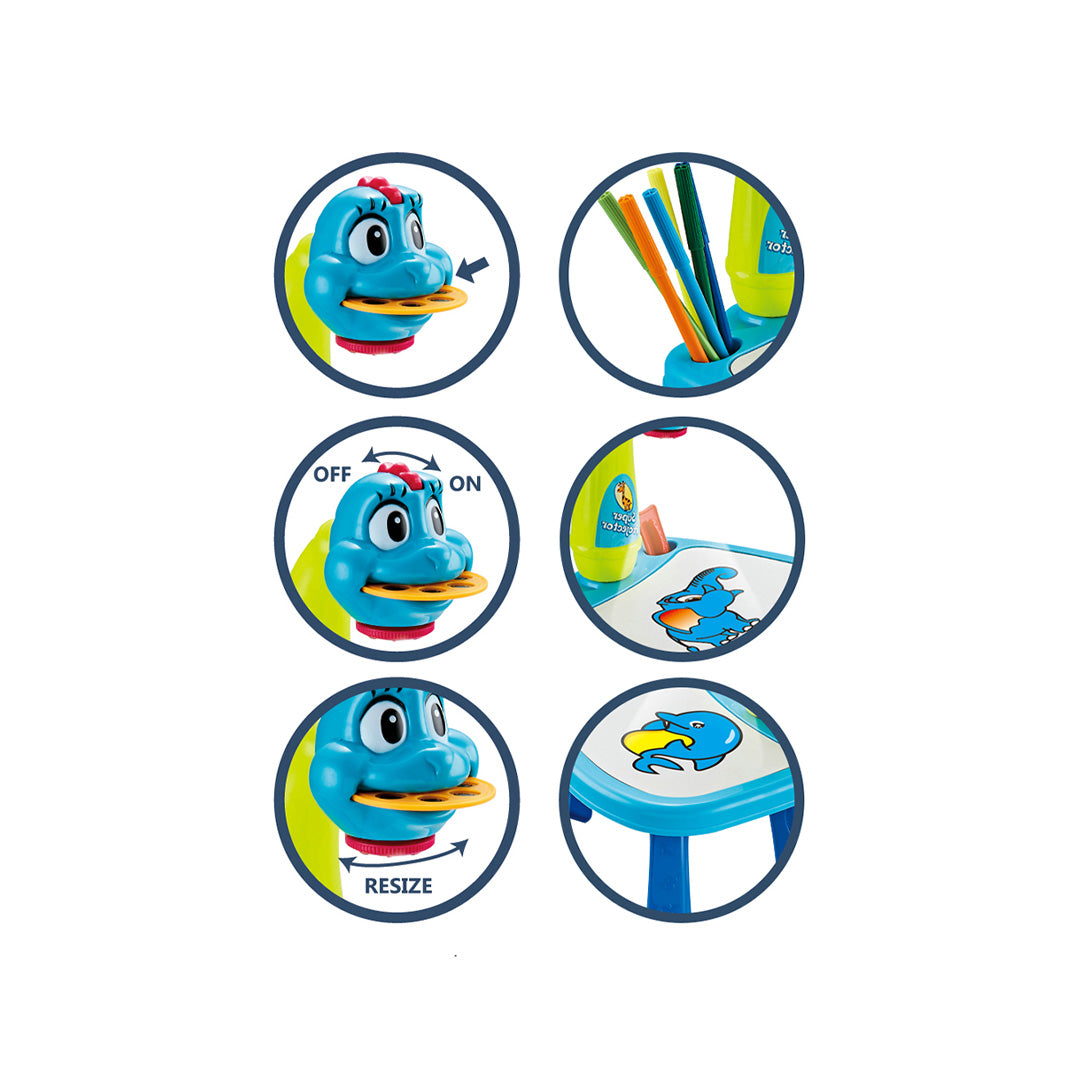 Dinosaur projector drawing toy with Drawing Table