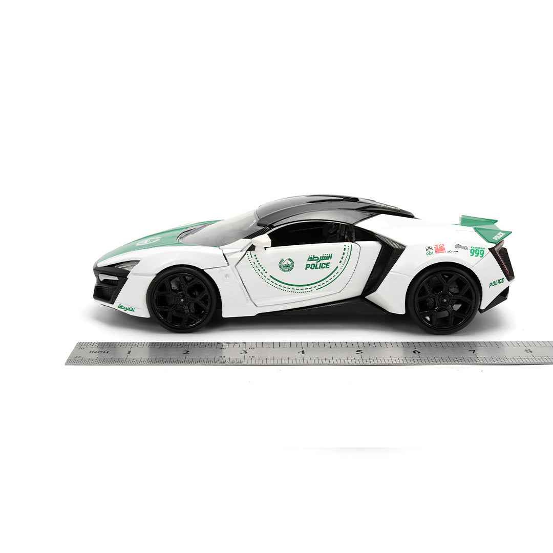 Jada 1:24 Dubai Police W Motors HyperSport Diecast Model Car