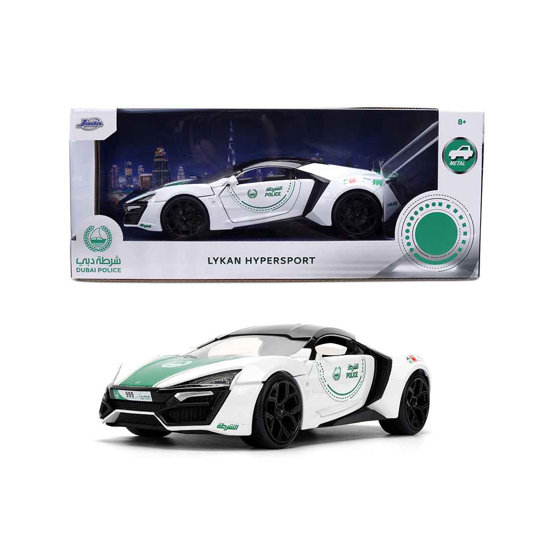 Jada 1:24 Dubai Police W Motors HyperSport Diecast Model Car
