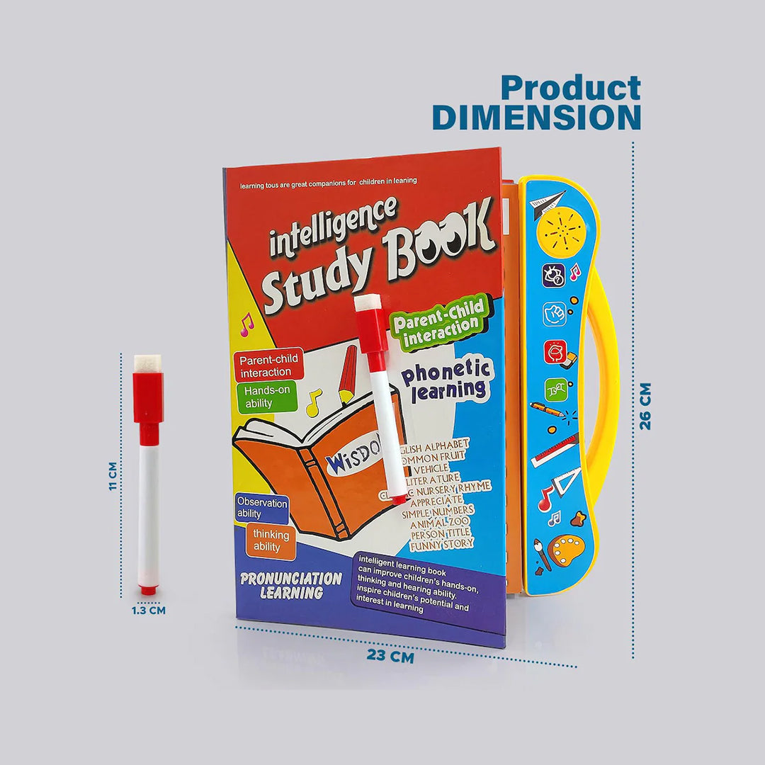 Interactive Musical English Educational Phonetic Learning Book | E-Learning Activity Toy for Toddlers