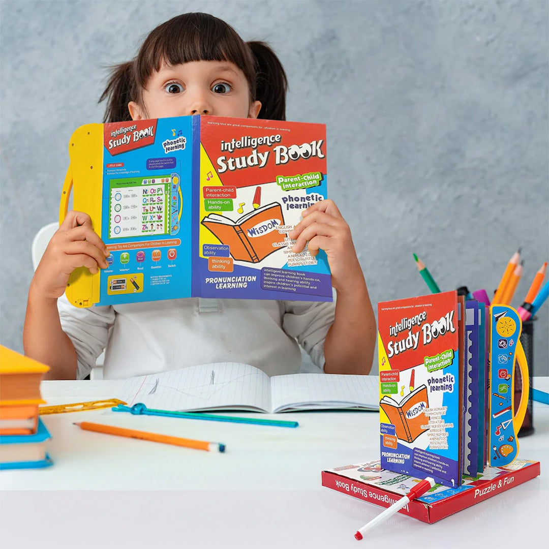 Interactive Musical English Educational Phonetic Learning Book | E-Learning Activity Toy for Toddlers