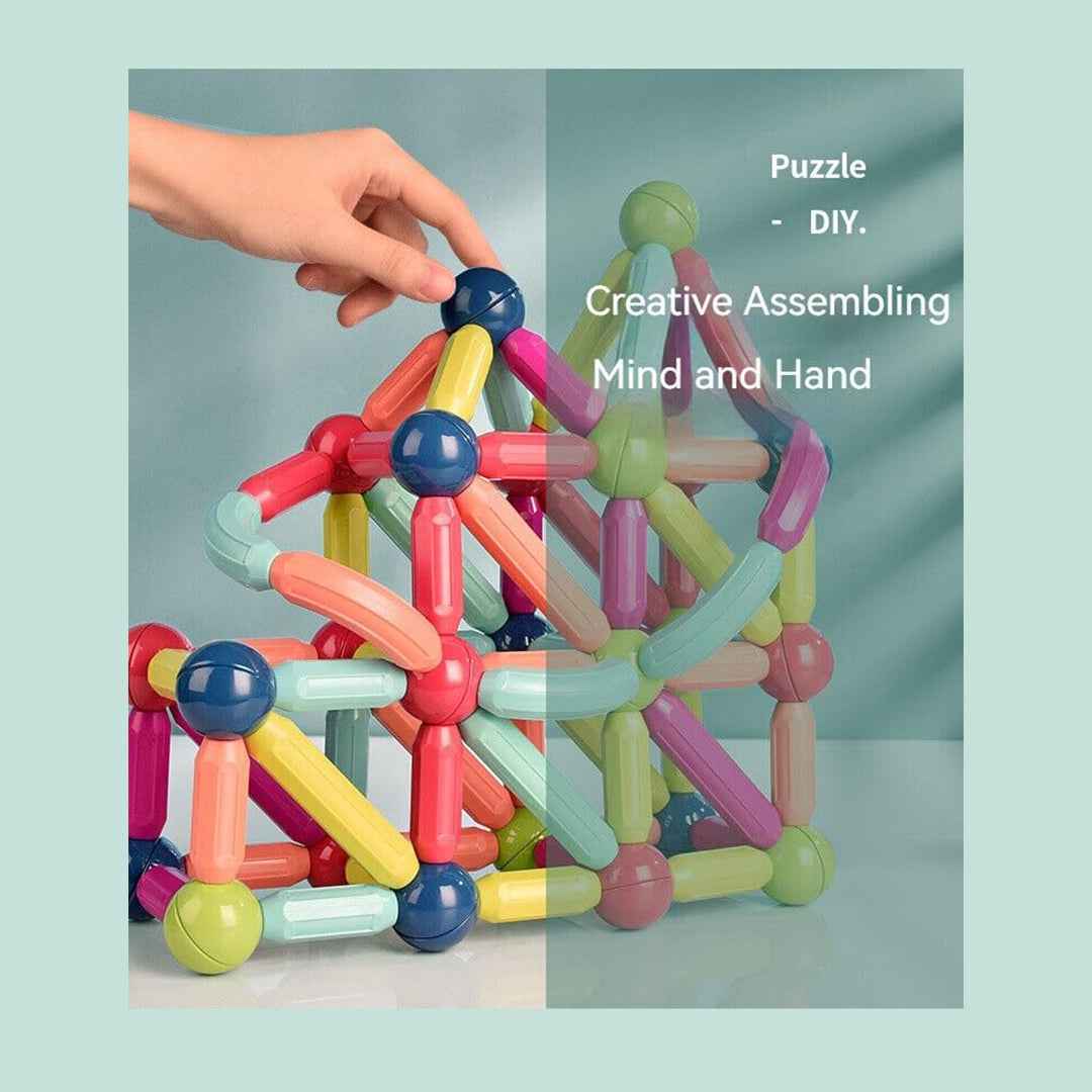 Educational Children's Magnet Set: 42 Pcs Magnetic Building Blocks for Kids 3+