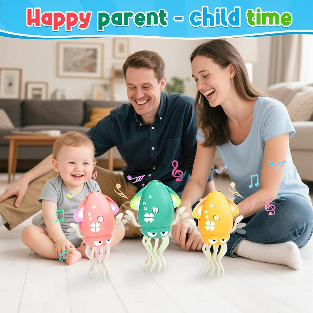 Electric Crawling Octopus Baby Toy for Tummy Time