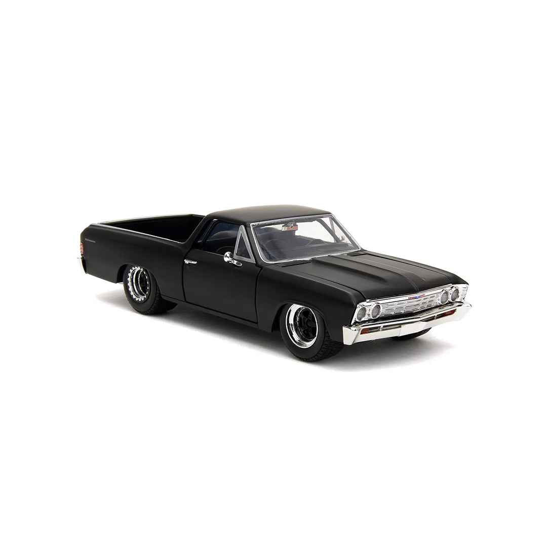 Fast & Furious 1967 El Camino Diecast: 1:24 Black Model (Fast X)