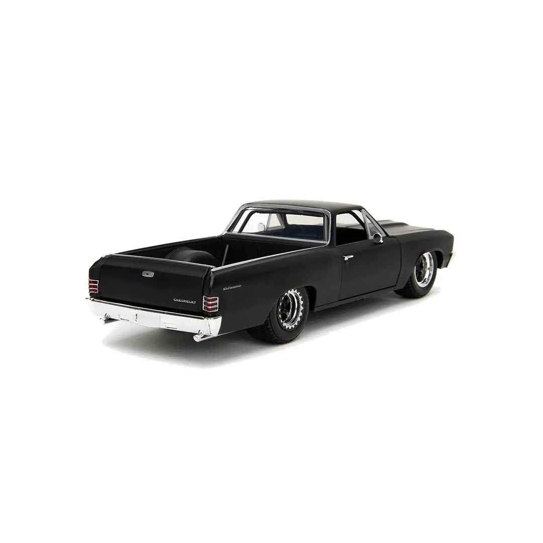 Fast & Furious 1967 El Camino Diecast: 1:24 Black Model (Fast X)