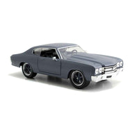 Fast & Furious 1970 Chevy Chevelle SS Diecast: 1:24 Grey Model