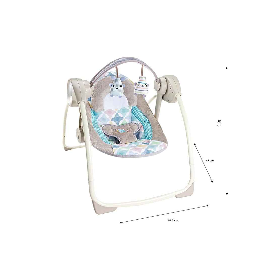 Fitchbaby Electric Portable Baby Swing - Beige - Automatic Baby Bouncer