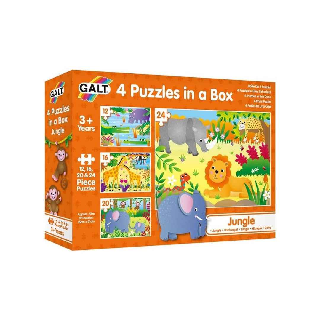 Galt Toys Jungle 4 Puzzles in a Box