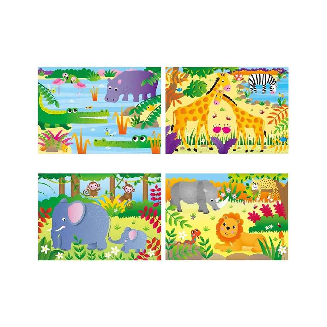 Galt Toys Jungle 4 Puzzles in a Box