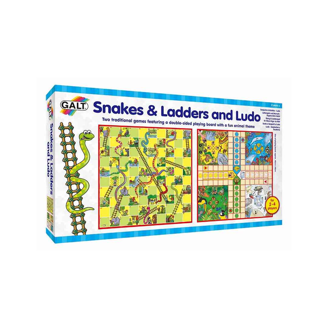 Galt Toys Snakes and Ladders & Ludo Game Set
