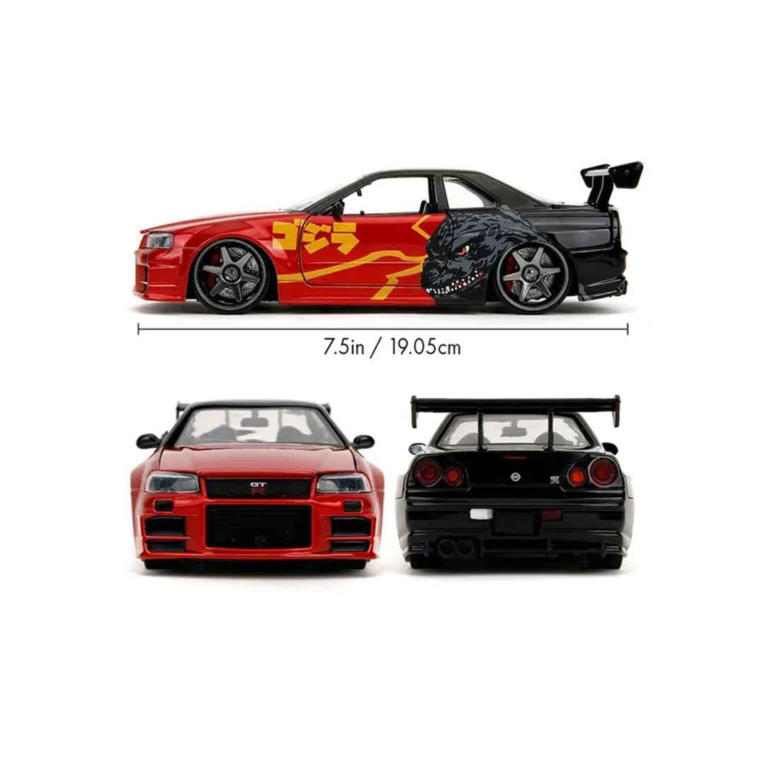 Godzilla 2002 Nissan Skyline GT-R Diecast 1:24 Model