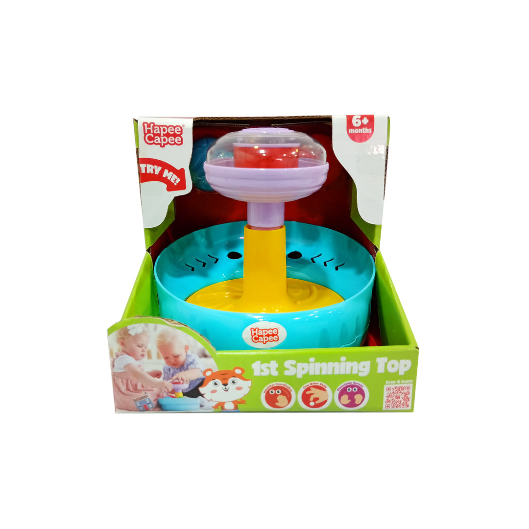 HapeeCapee 1st Spinning Top - Baby Sensory Toy