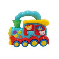 HapeeCapee Baby Animal Train - Interactive Musical Toy for Toddlers