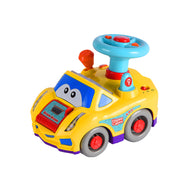 HapeeCapee Vroom Vroom Car - Interactive Musical Baby Toy with Lights and Sounds