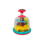 Hapee Capee Beetle Spin Top - Interactive Baby Toy with Spinning Balls