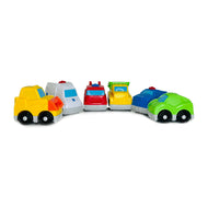 Hapee Capee Mini Vehicles Playset - 6 Piece Toy Car Set for Kids