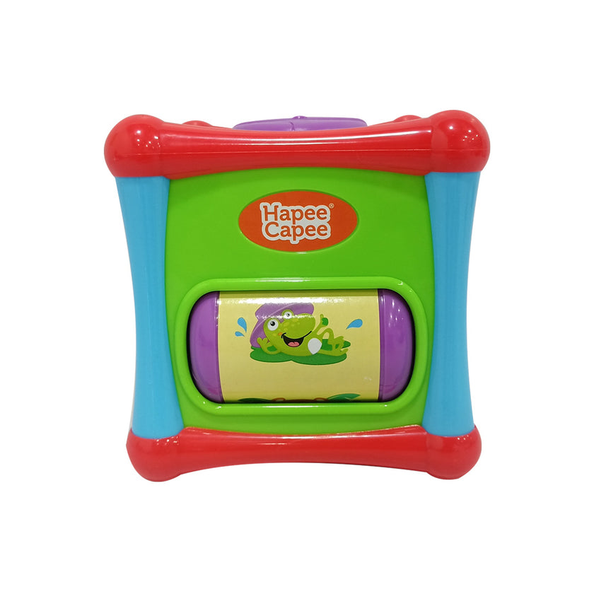 Hapee Capee Activity Cube - My 1st Baby Sensory Toy with Lights and Sounds