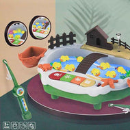 Happy Fishing Game with Music - 24 Piece Fishing Kids Toy Set