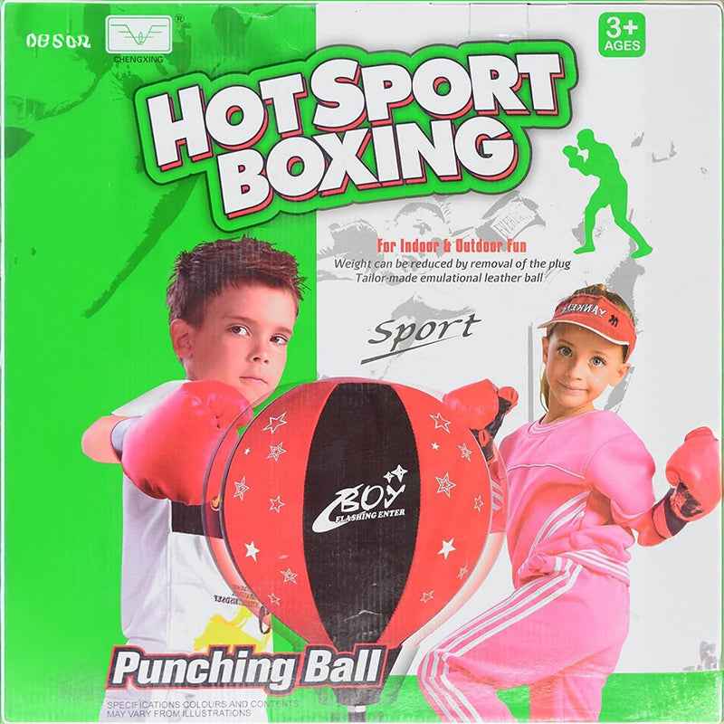 Hot Sport Kids Boxing Set – Unisex Multi-Color Punching Toy for Hand-Eye Coordination & Active Play