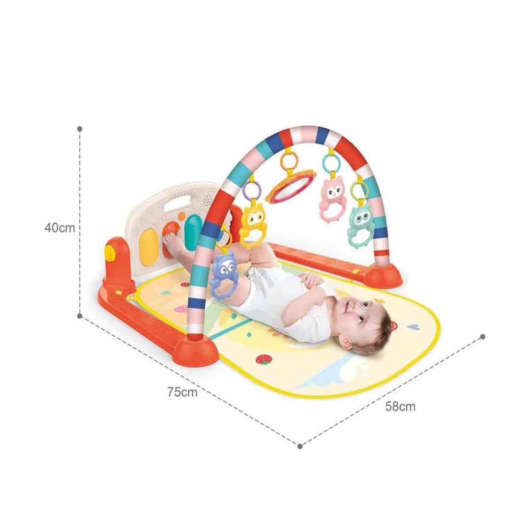 Huanger Baby Play Mat with Piano: Infant Gym & Tummy Time Toys