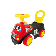 Kiddieland Mickey Mouse Activity Ride-On Car with Back Support