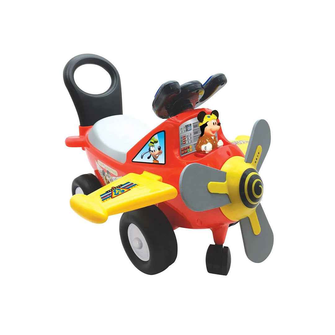 Kiddieland Mickey Mouse Lights N Sounds Activity Plane Ride On Car