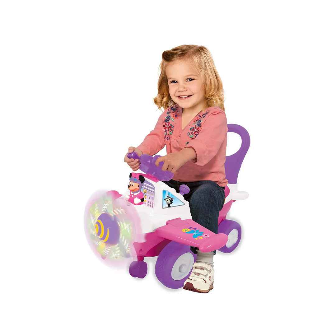 Kiddieland Minnie Mouse Lights & Sounds Activity Plane Ride On Car
