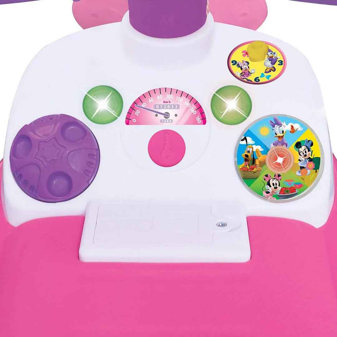 Kiddieland Minnie Mouse Lights & Sounds Activity Ride On Car