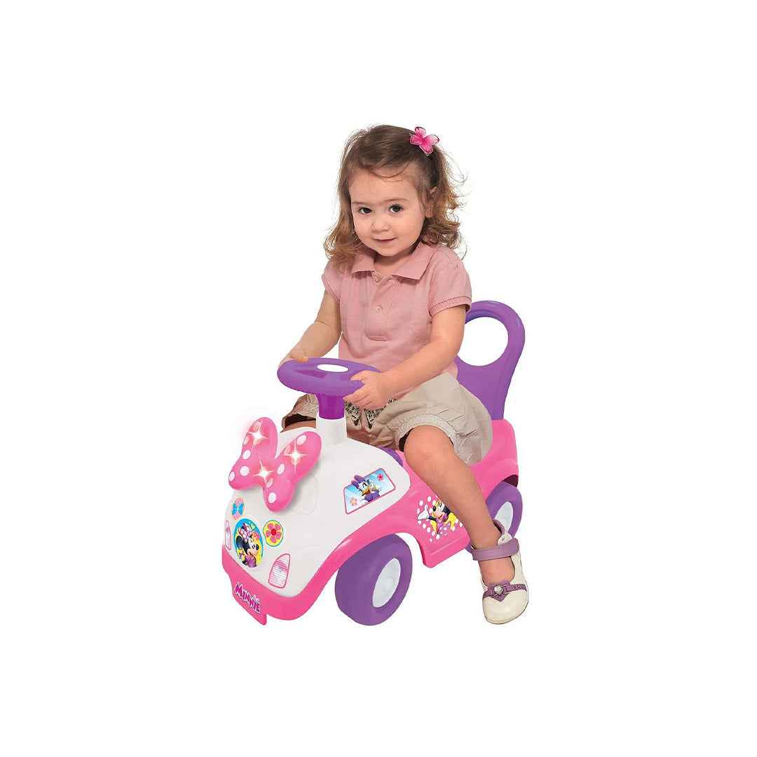 Kiddieland Minnie Mouse Lights & Sounds Activity Ride On Car