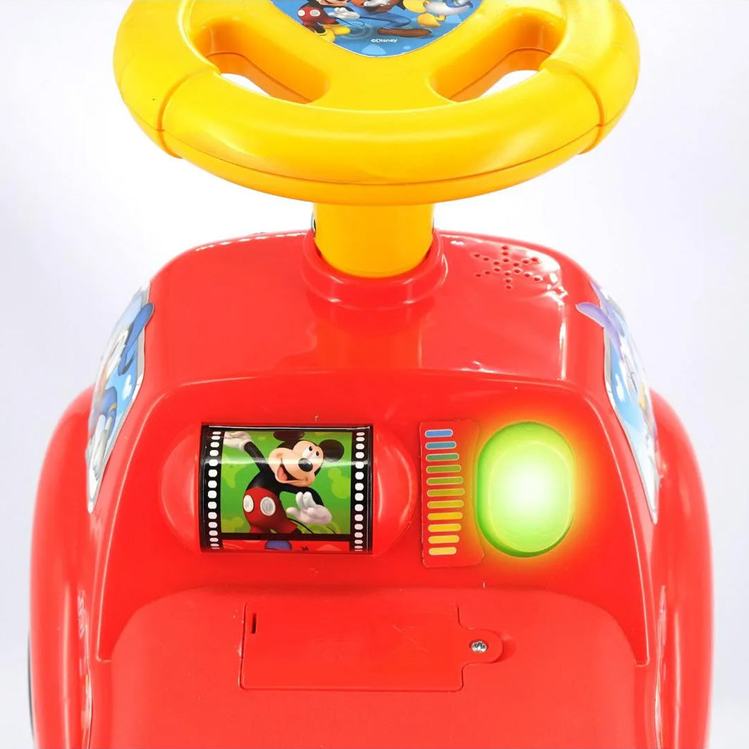 Close-up of the Colorful Spinning Roller and Interactive Lights & Sounds dashboard