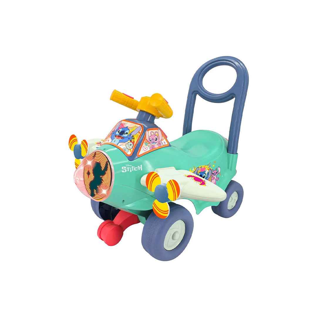 Kiddieland Stitch Animated Activity Plane Ride On Car