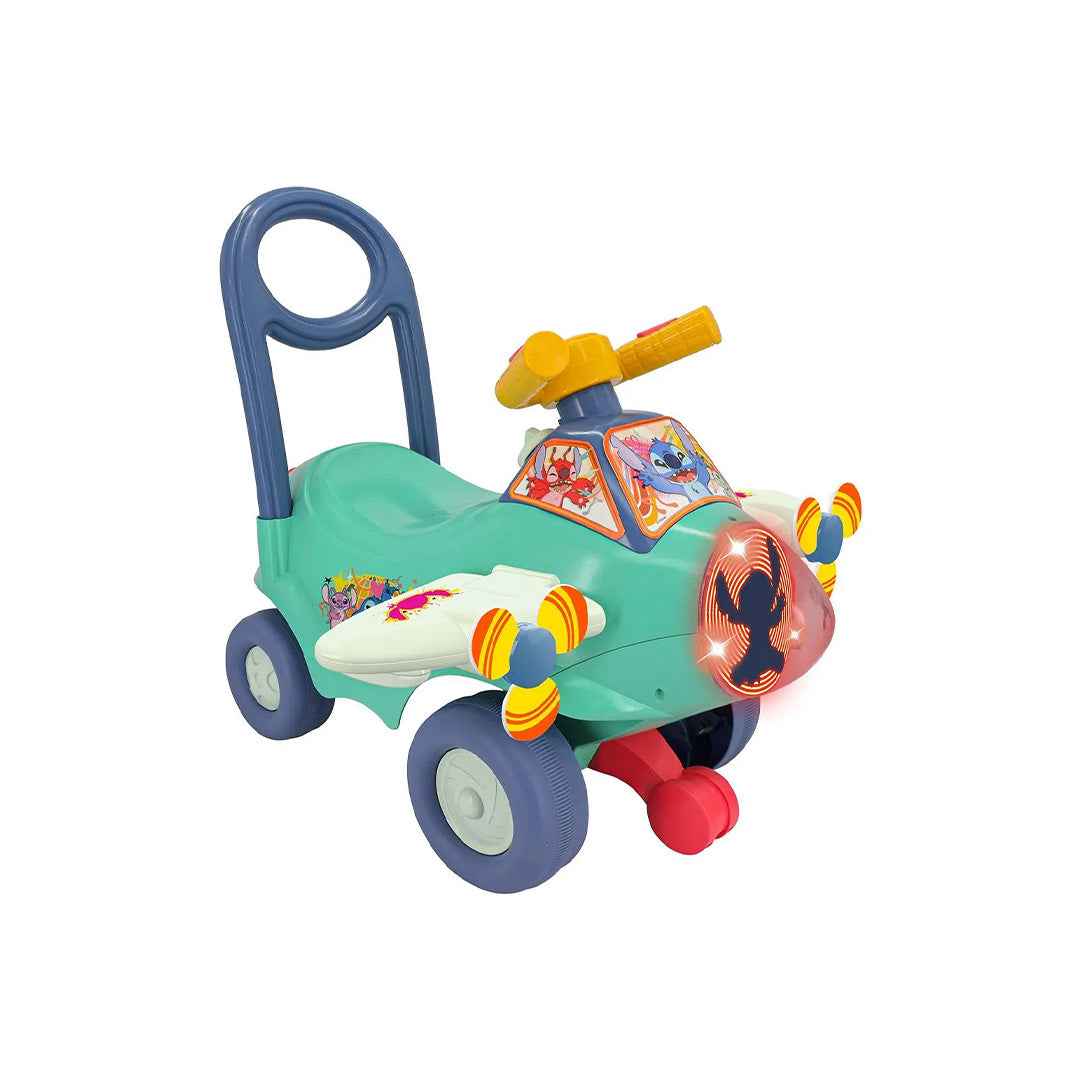 Kiddieland Stitch Animated Activity Plane Ride On Car