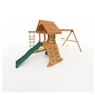 Kiddoro Hill Top Heights Swing Set | Premium Wooden Outdoor Playground with Punching Bag